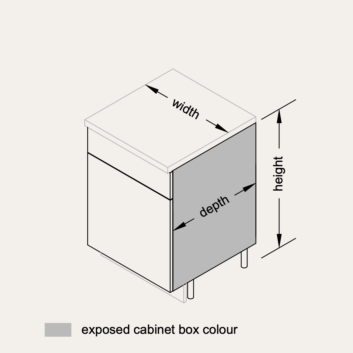 Base - Recycle Pull-Out + 1 Drawer