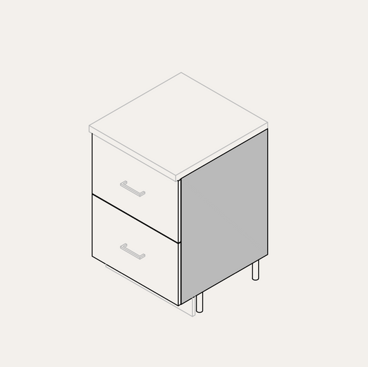 Base - 2 Drawers