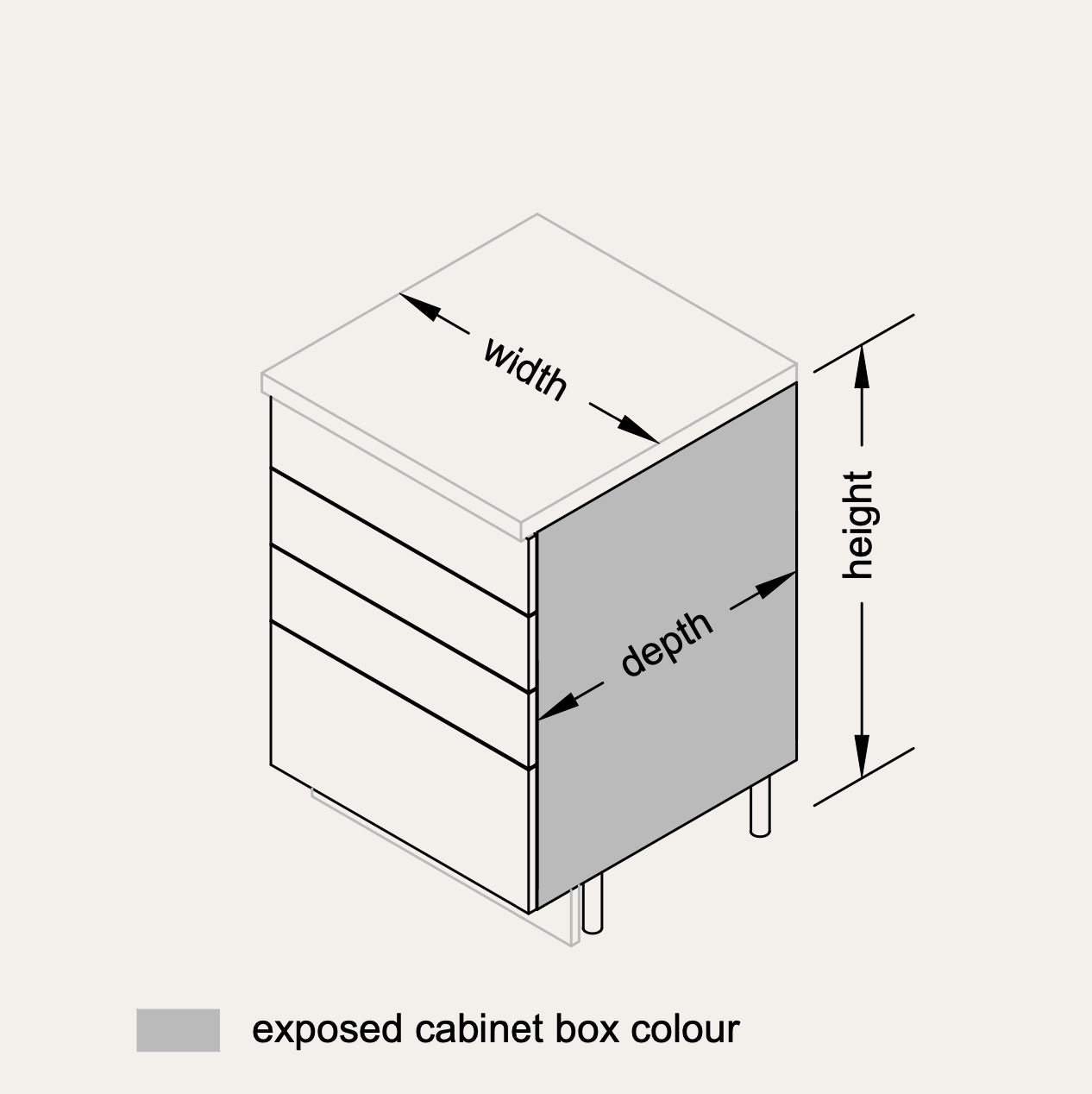Vanity - 4 Drawers