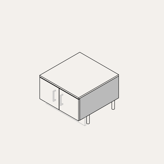 Base - Bench (2 Doors Wide)