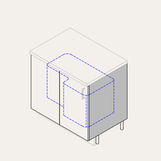 Base - Blind (Left Hinge) + Fly Moon