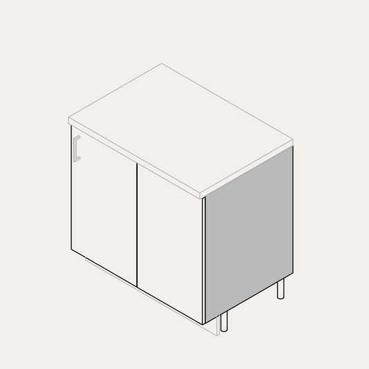 Base - Blind (Right Hinge)