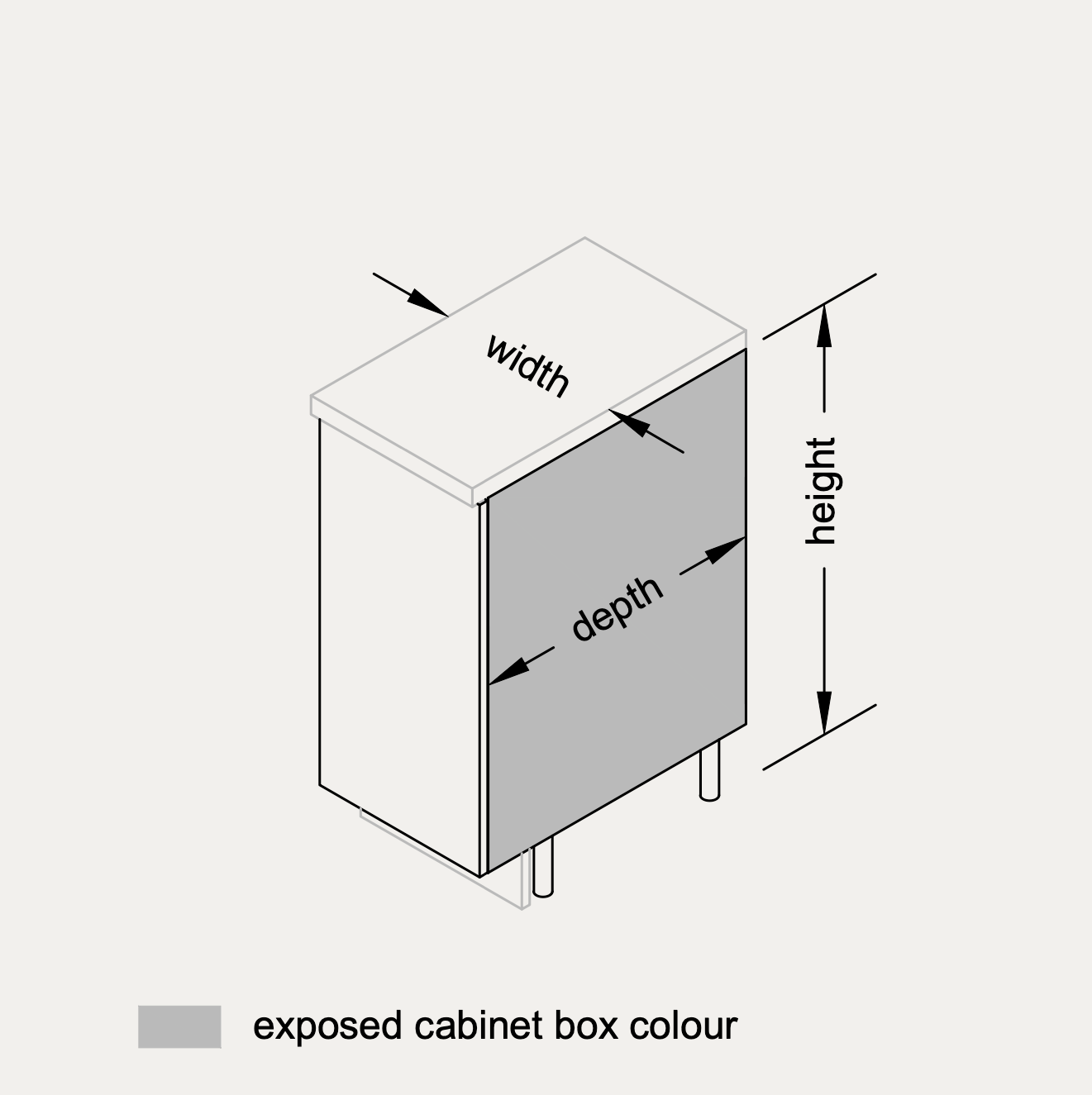 Vanity - Full Height Door (Right Hinge)