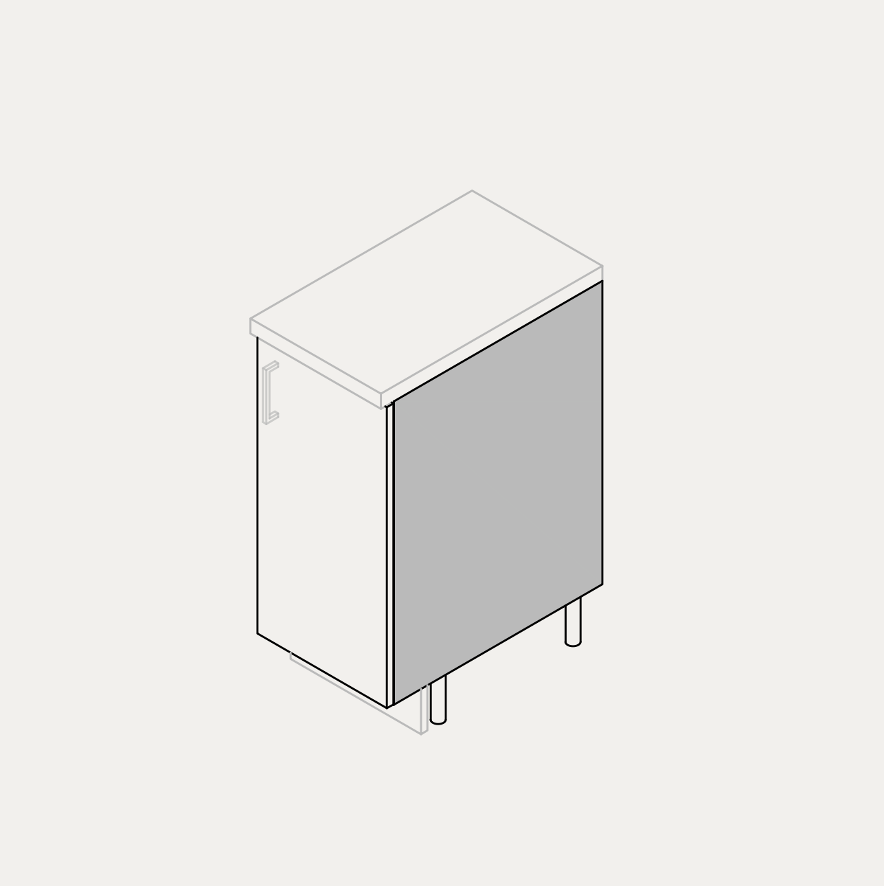 Vanity - Full Height Door (Right Hinge)