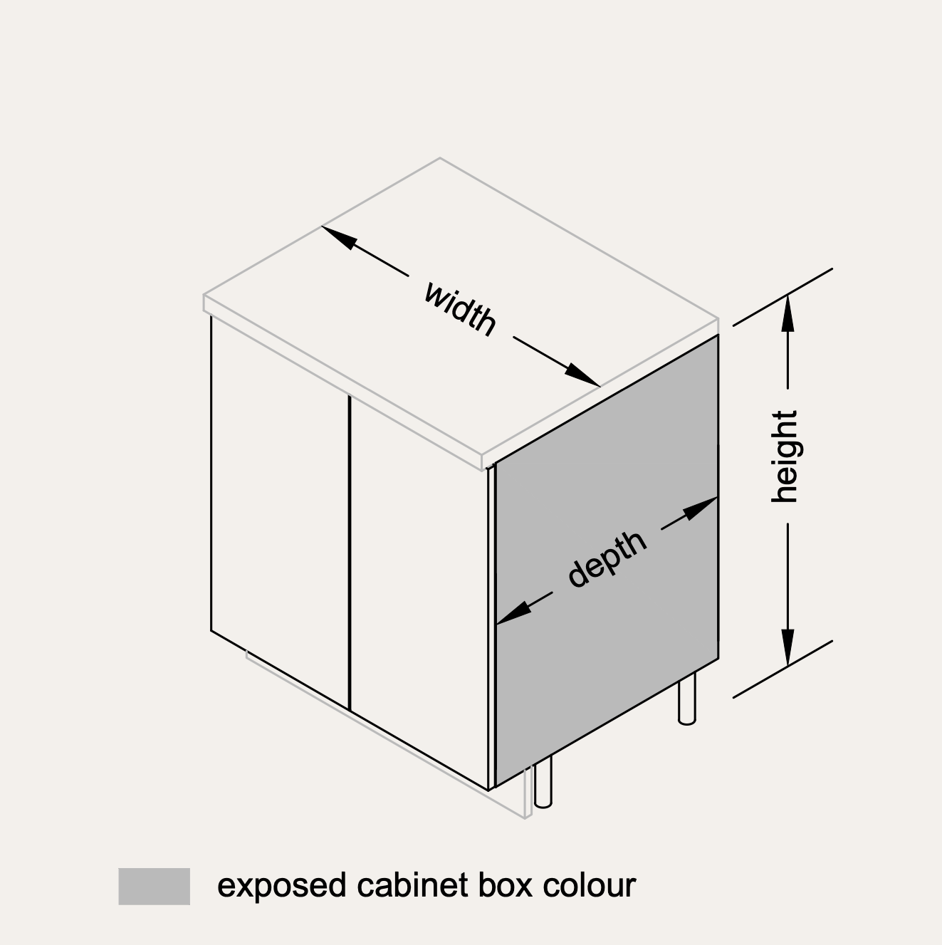 Vanity - Full Height Doors