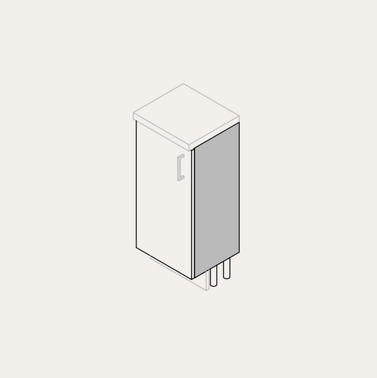 Base - Reduced Depth (Left Hinge)