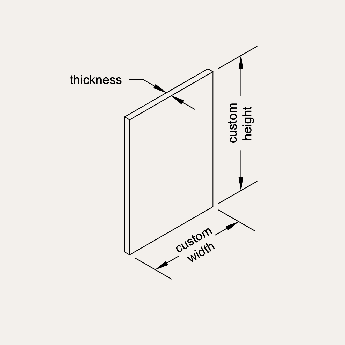 Custom Sized Double Thickness Panel