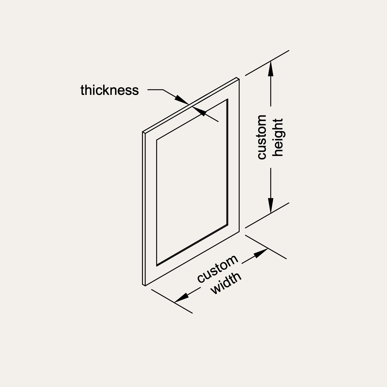 Custom Sized False Doors