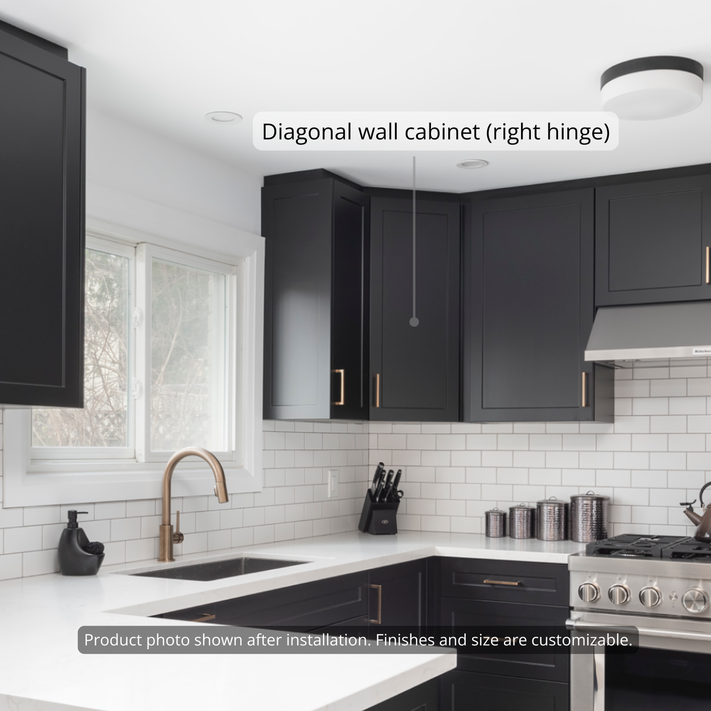 Wall - Tall Diagonal (Right Hinge)