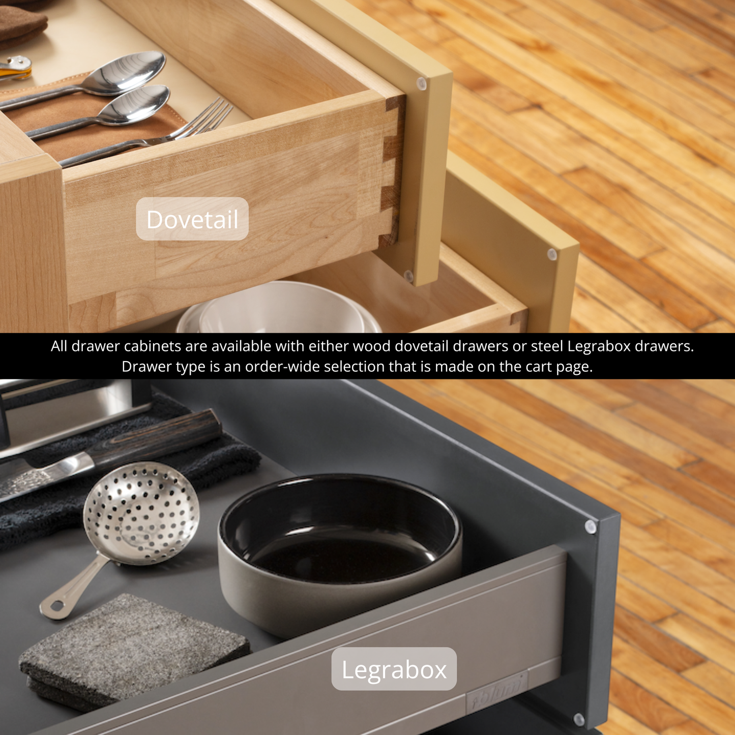 Tall - Doors + 3 Drawers