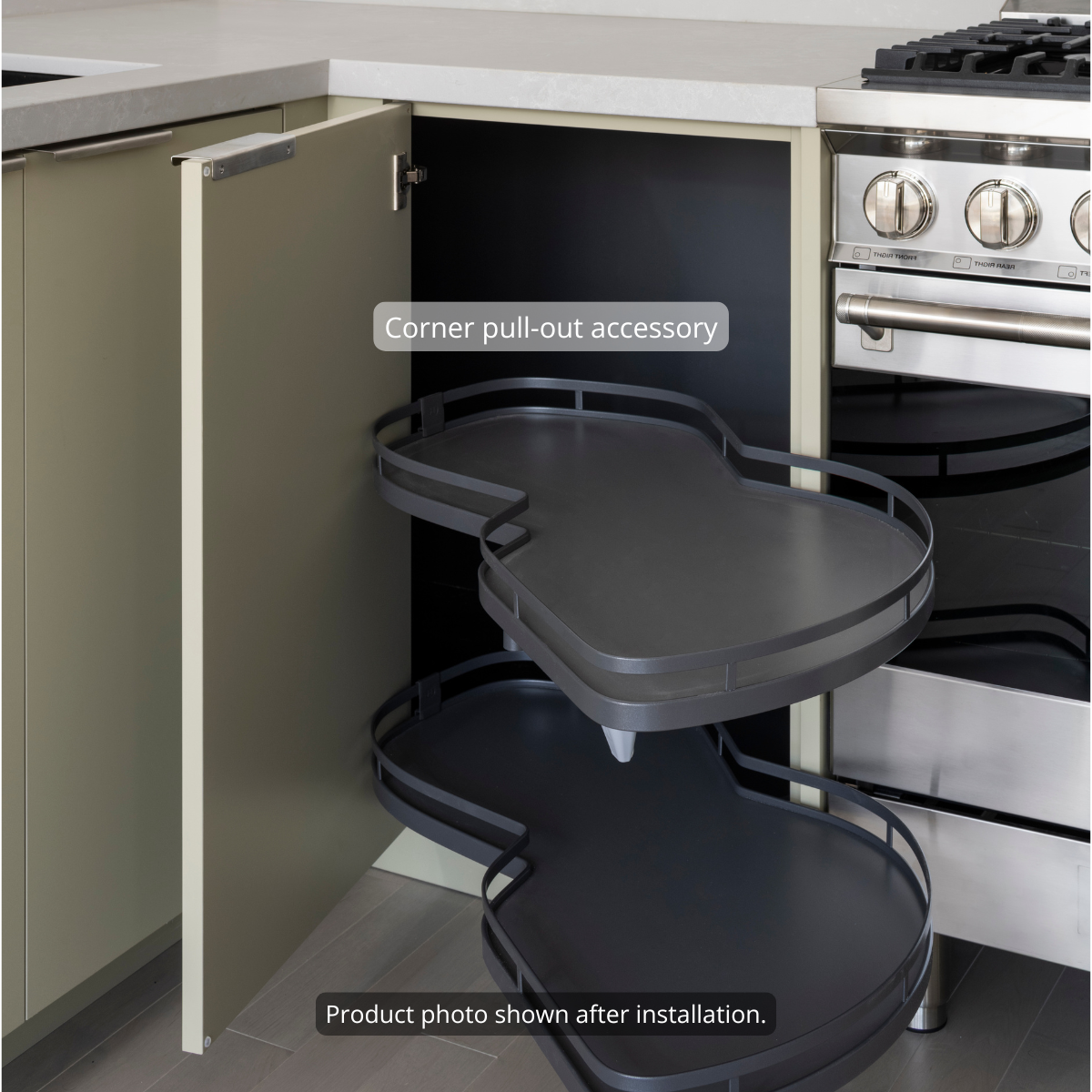 Base - Blind (Left Hinge) + Pull-out