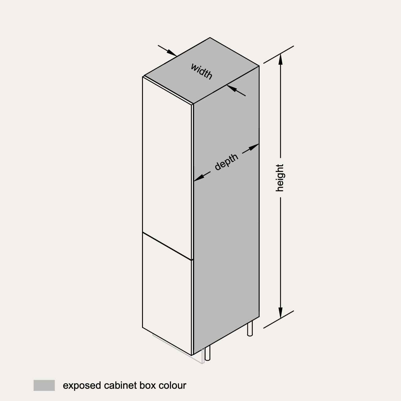 Tall - Low Door (Right Hinge)