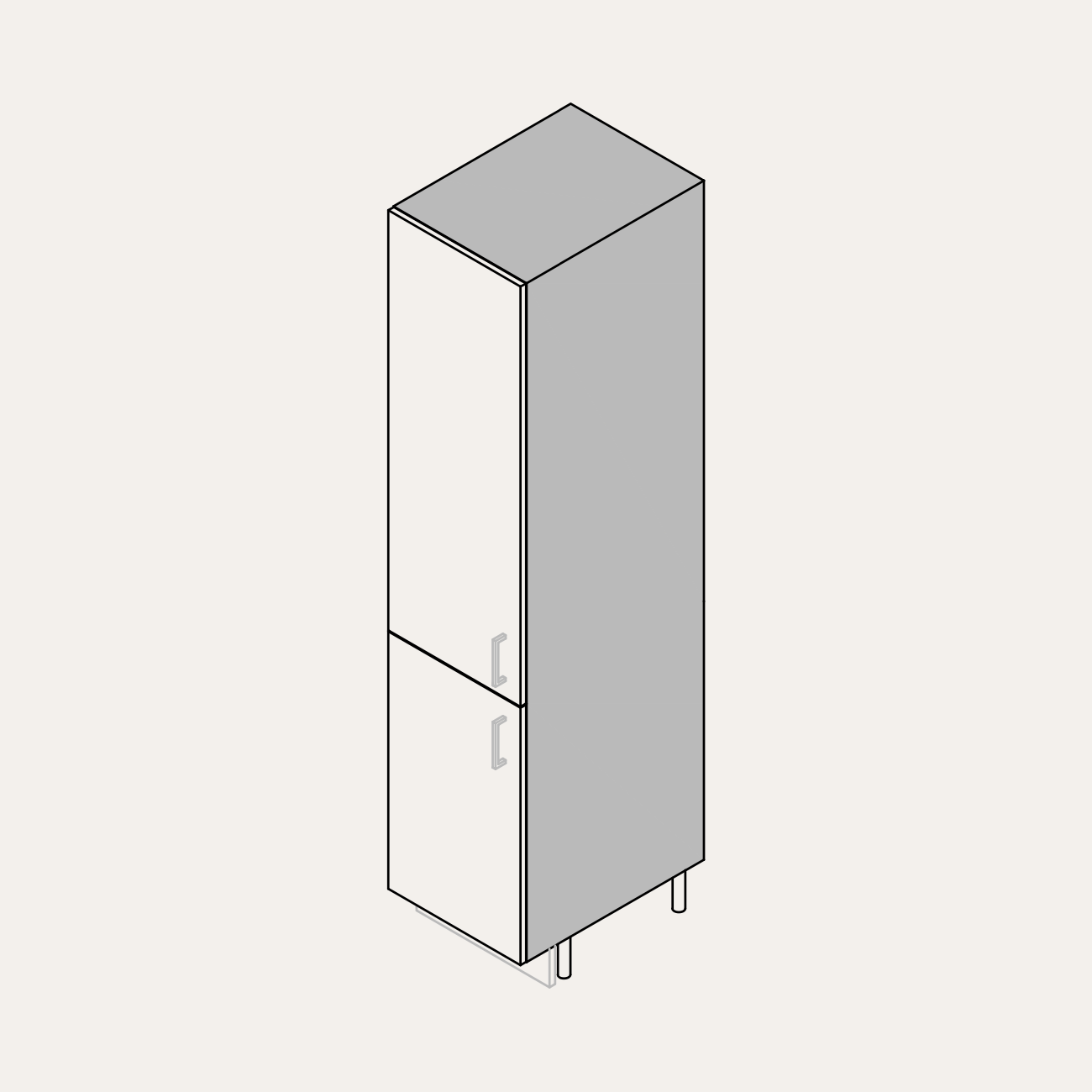 Tall - Low Door (Left Hinge)
