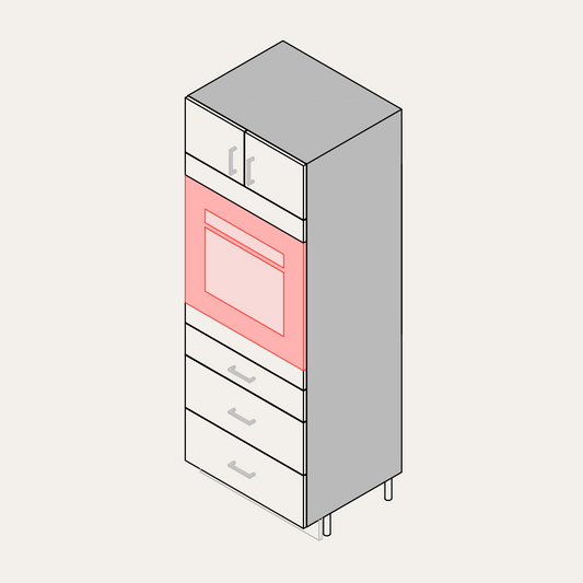 Tall - Oven + 3 Drawers