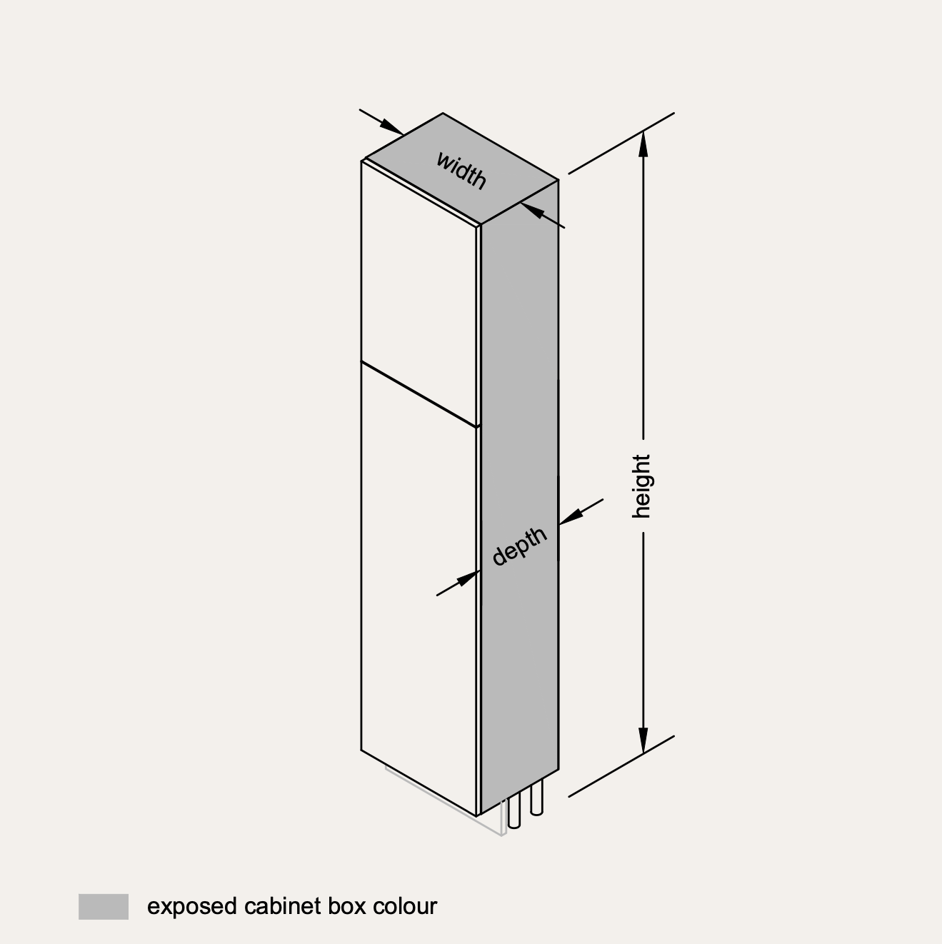 Tall - Reduced Depth (Right Hinge)