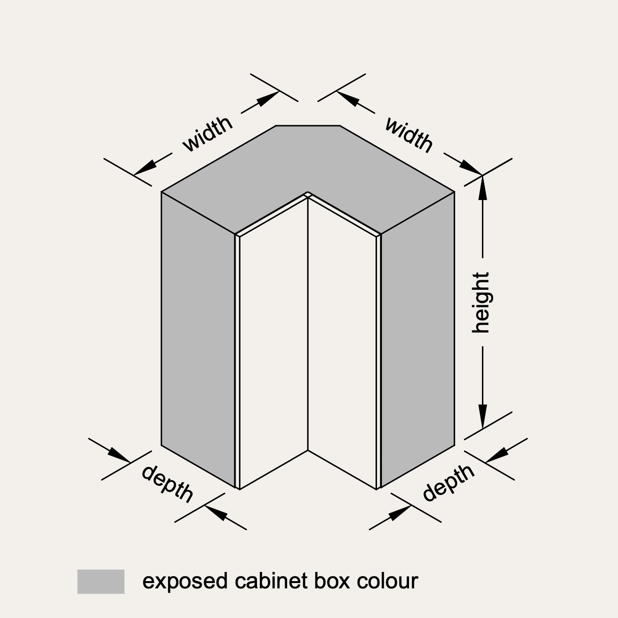 Wall - Corner (Right Hinge)