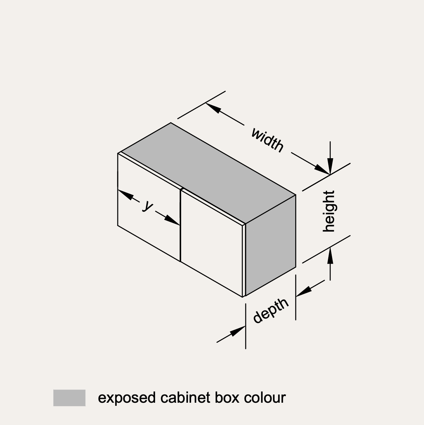 Wall - Short Blind (Left Hinge)