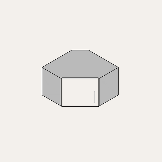 Wall - Short Diagonal (Left Hinge)