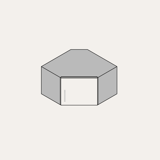 Wall - Short Diagonal (Right Hinge)