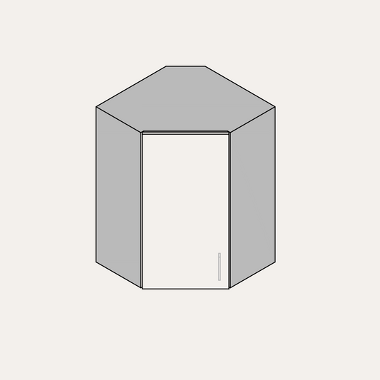 Wall - Tall Diagonal (Left Hinge)