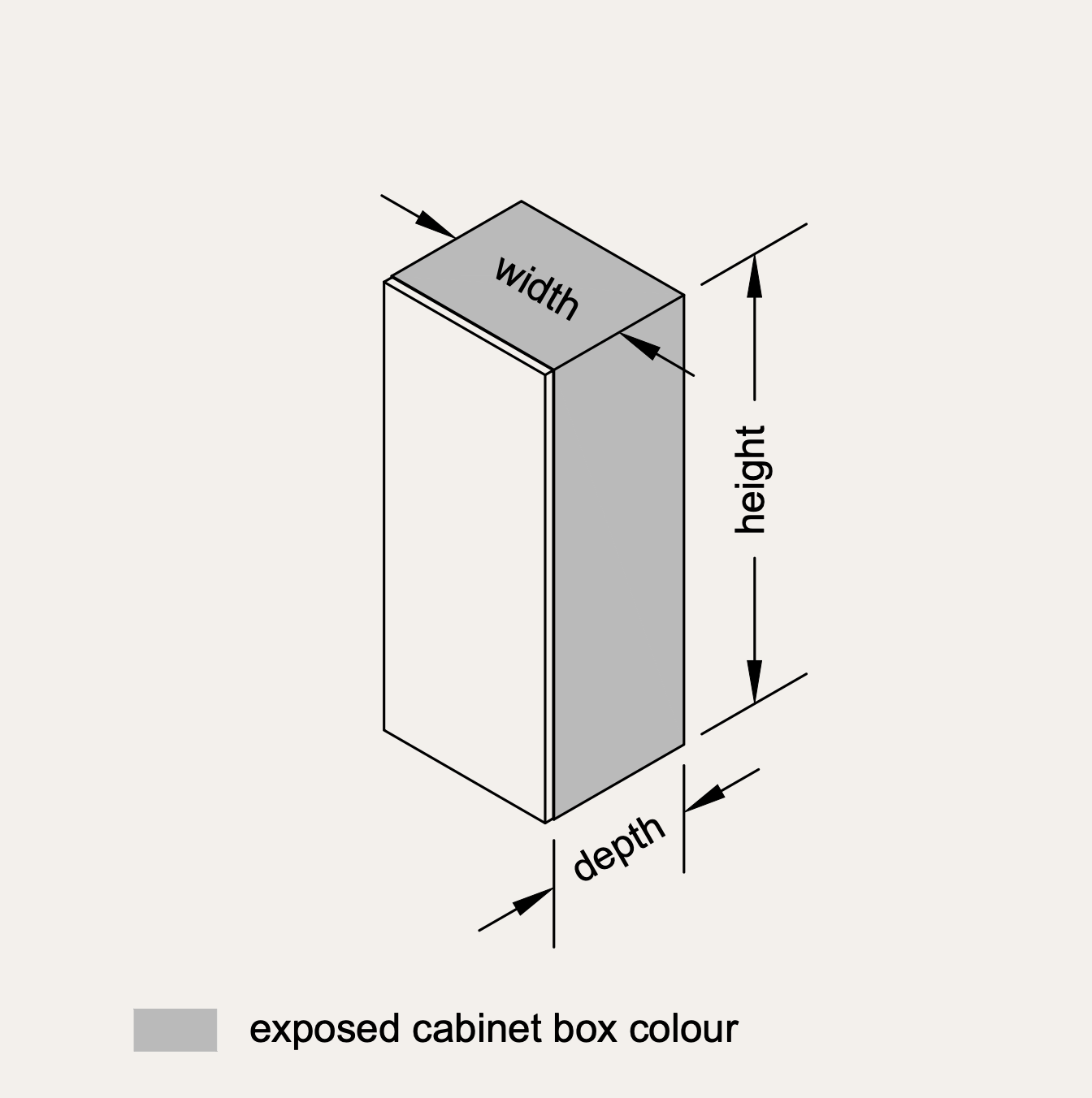 Wall - Tall Standard (Right Hinge)