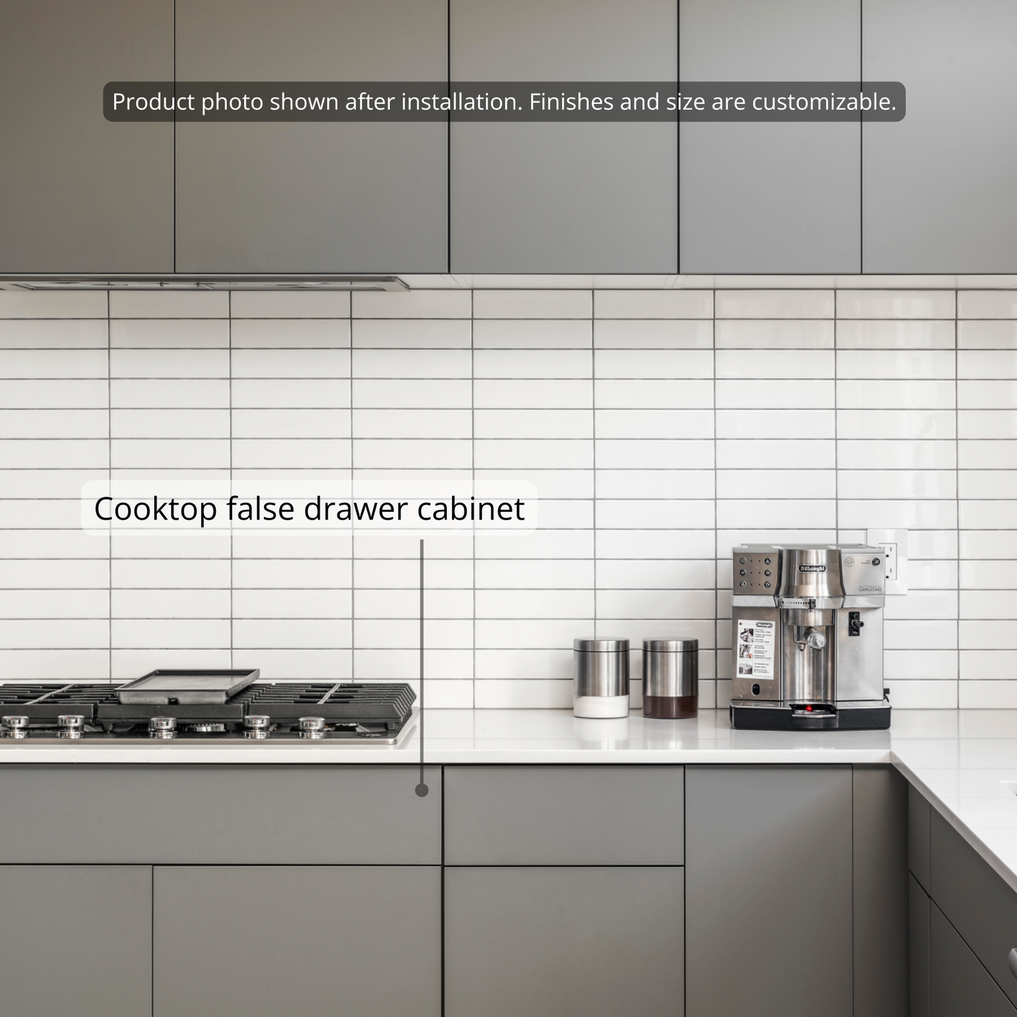 Base - Cooktop + False Drawer