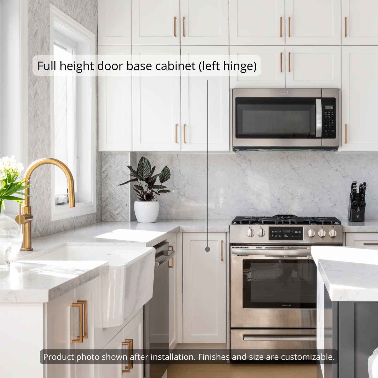 Base - Full Height Door (Left Hinge)