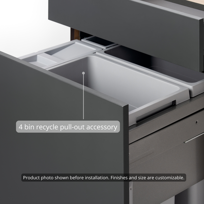 Base - Recycle Pull-Out + 1 Drawer