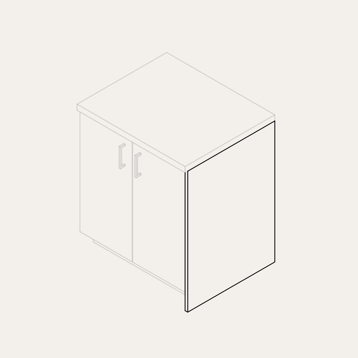 Base End Panel – PALET Cabinetry