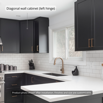 Wall - Short Diagonal (Left Hinge)