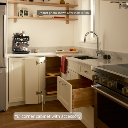 Base - Corner (Left Hinge) + Lazy Susan