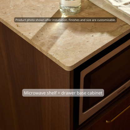 Base - Microwave Shelf + 1 Drawer