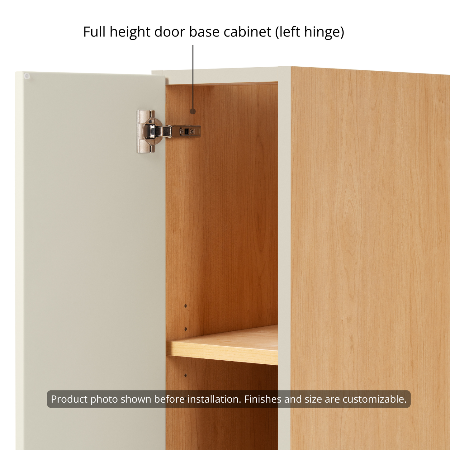 Base - Full Height Door (Left Hinge)