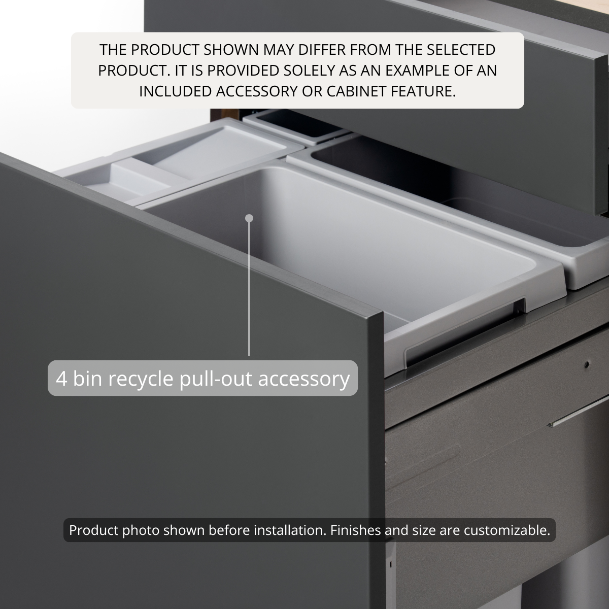 Base - Recycle Pull-Out + 1 Internal Pull-Out