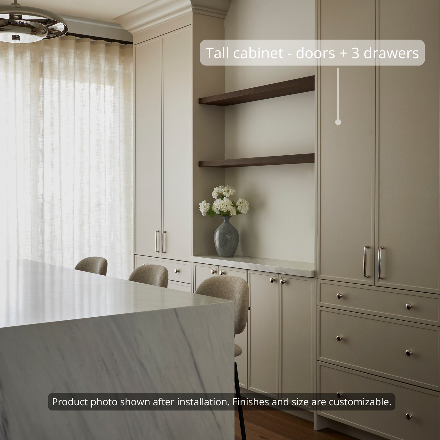 Tall - Doors + 3 Drawers