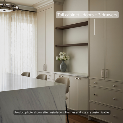 Tall - Doors + 3 Drawers