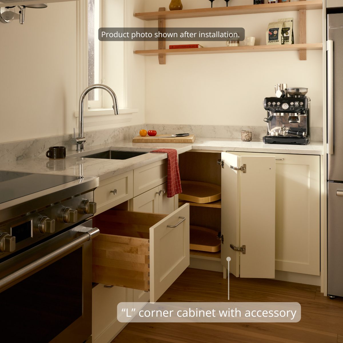 Base - Corner (Right Hinge) + Lazy Susan