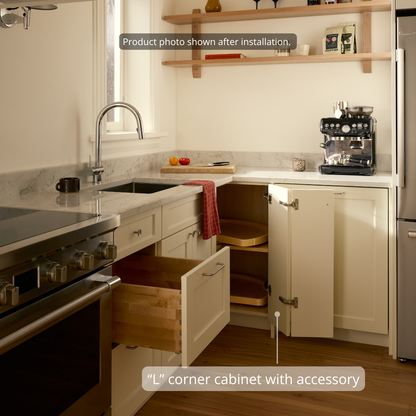 Base - Corner (Right Hinge) + Lazy Susan