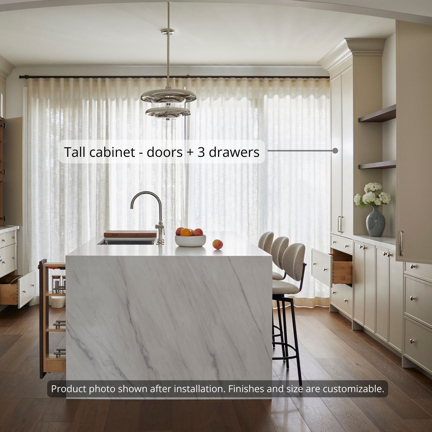 Tall - Doors + 3 Drawers